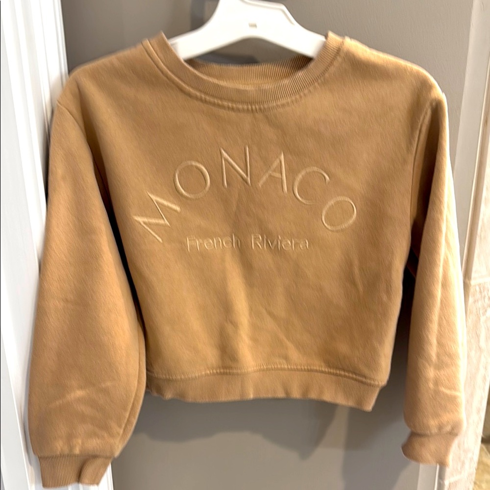 Girls French Riviera Tan Sweatshirt